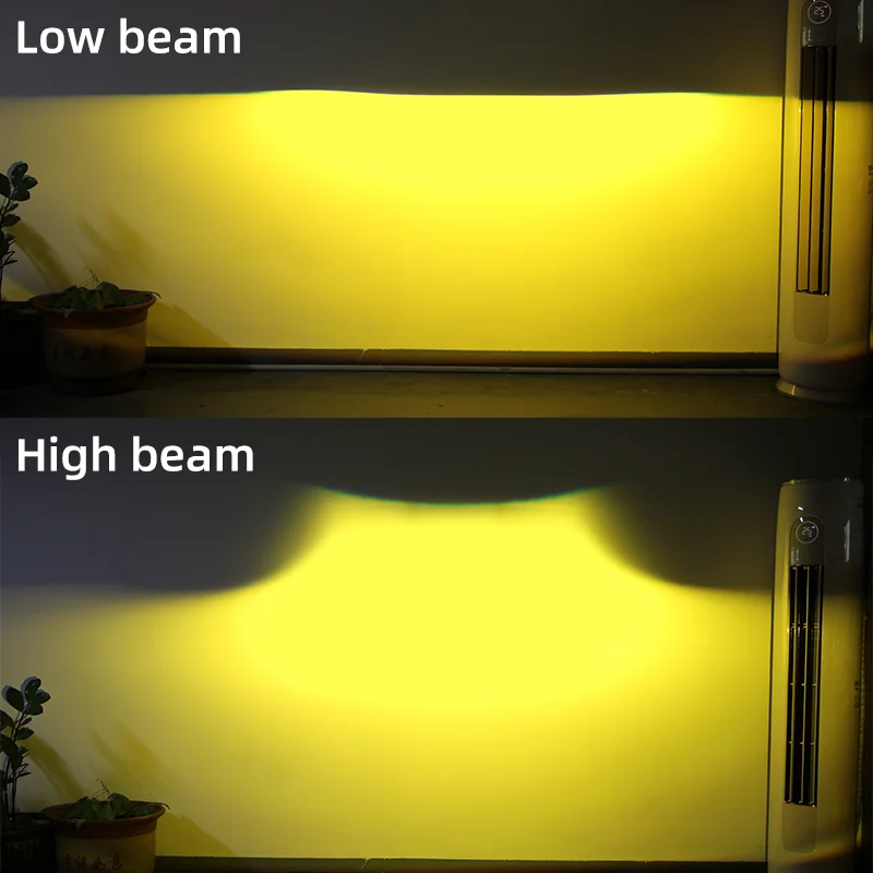 

Мини-линза Для Проектора 2.0 Дюйма, Bi-LED Желтая Лампа Для Фар, Чип CSP, 3000K Теплый Белый Свет, Универсальная