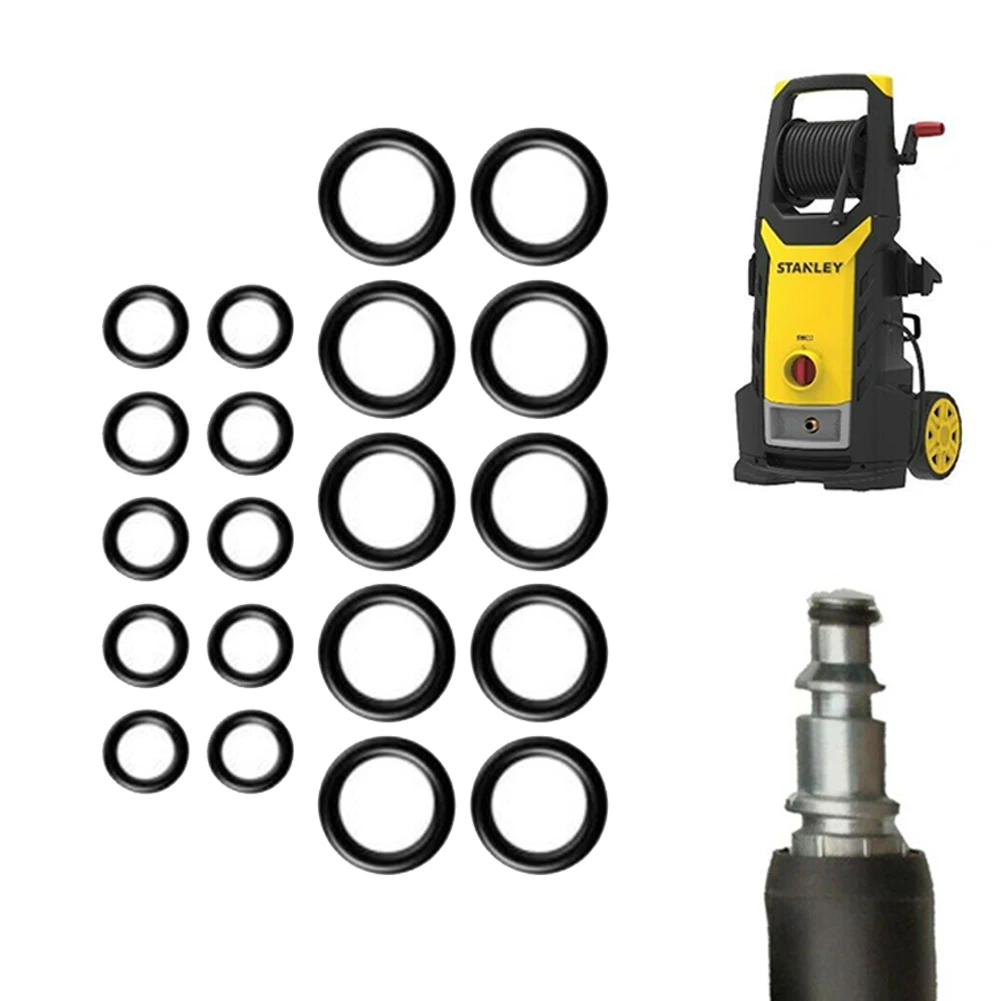 10Pcs O-Ring Rubber Gaskets Seal Ring O Ring Seal Gasket High Pressure O-Rings Hose To Quick Detach O Ring Pressure Washer