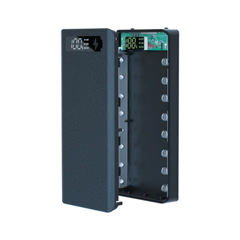 Чехол для внешнего аккумулятора Quick Charge 18650, корпус аккумулятора с двумя USB-портами, быстрое зарядное устройство PD 18650, контейнер для хранения аккумуляторов для Iphone, Xiaomi, Huawei