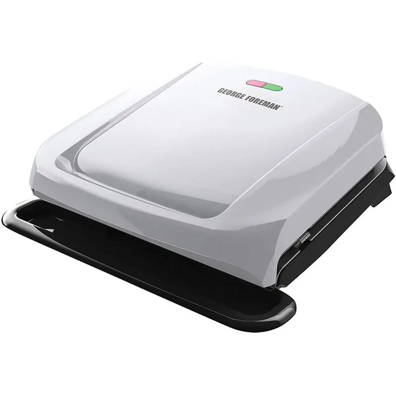 

4 Serving Electric Indoor Grill and Panini Press in Silver