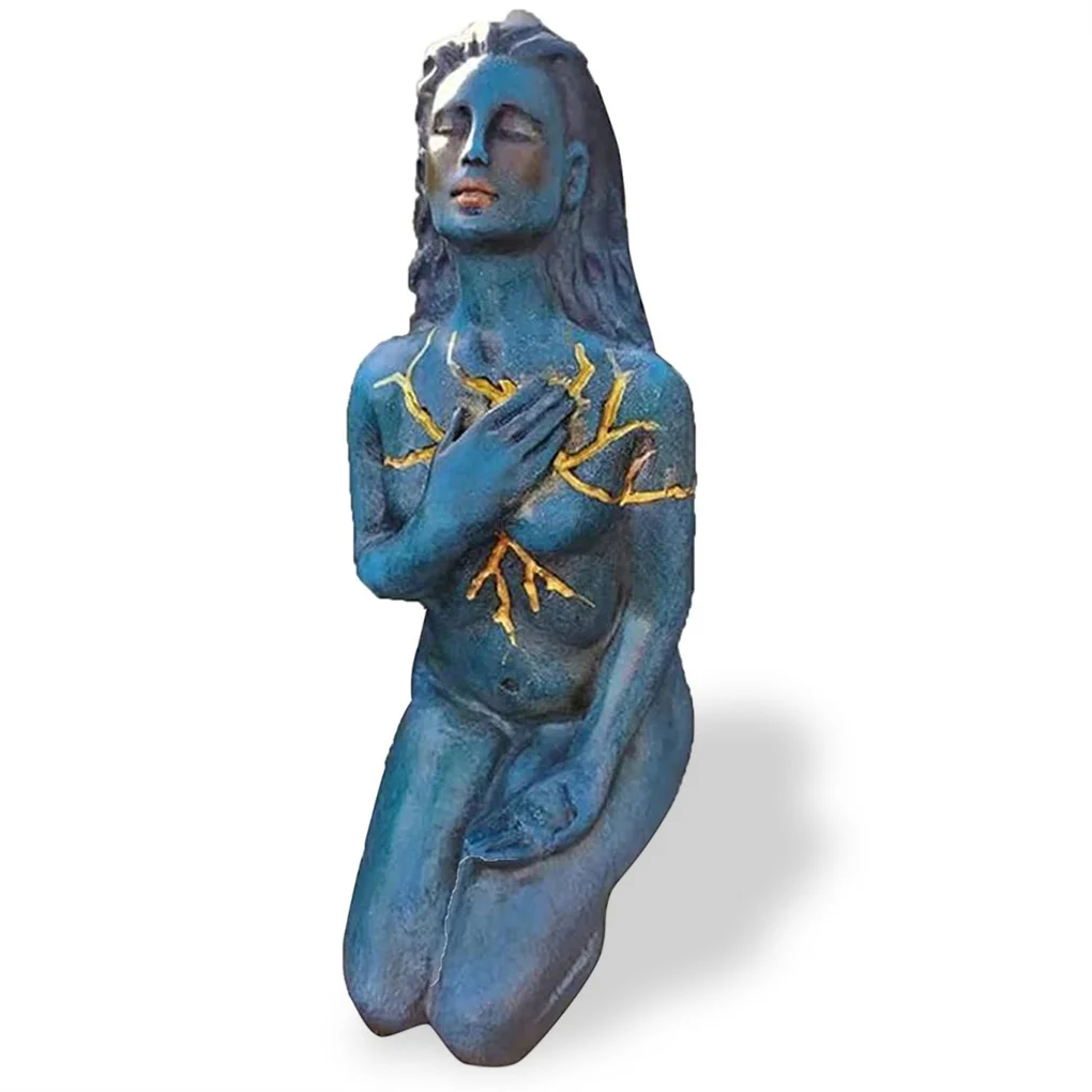 

Статуэтка девочки из смолы декоративная искусственная скульптура для новоселья