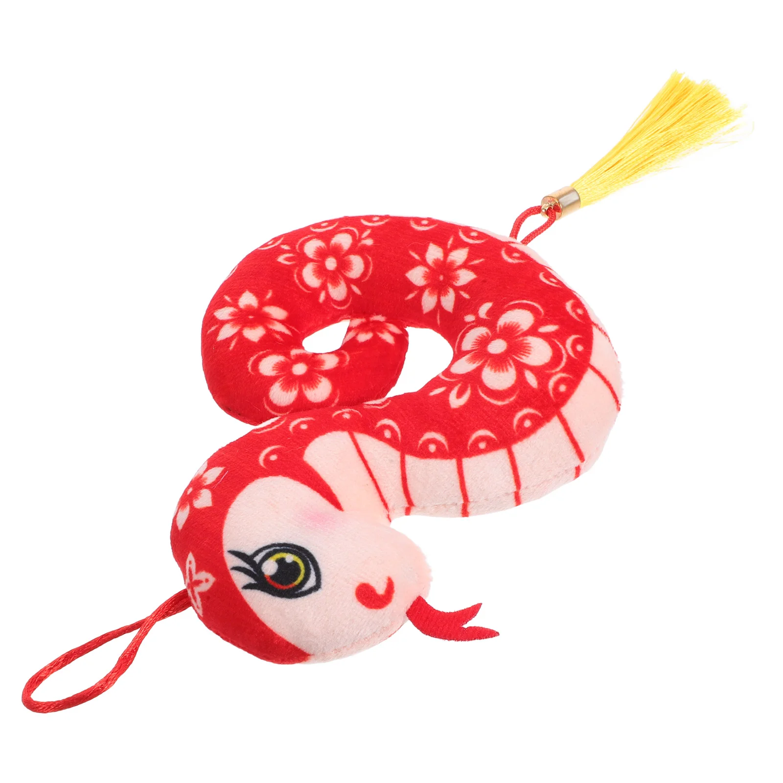 Плюшевая подвеска в виде змеи игрушки китайский Новый год подвесное украшение