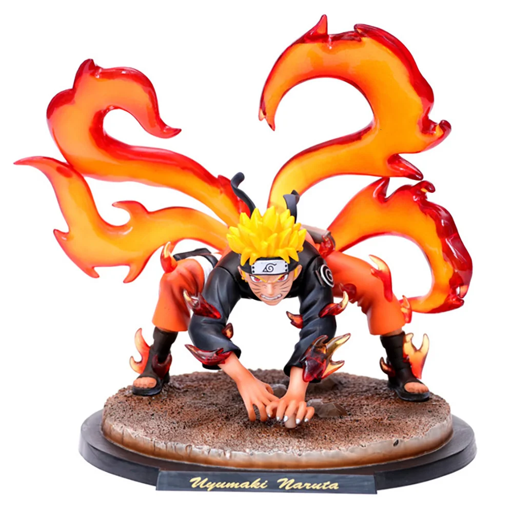 

Naruto Shippuden Anime Figurines Exquisite Anime Model Kyuubi Uzumaki GK Action Figure 20cm PVC Statue Kurama Mode Toy Doll Gift