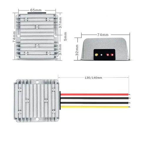 DC 60V 72V 80V to 24V 1A 3A 5A 8A 10A 15A 20A 25A 30A Понижающий преобразователь постоянного тока понижающего напряжения Регулятор 72 Вольт-24 Вольт Модуль