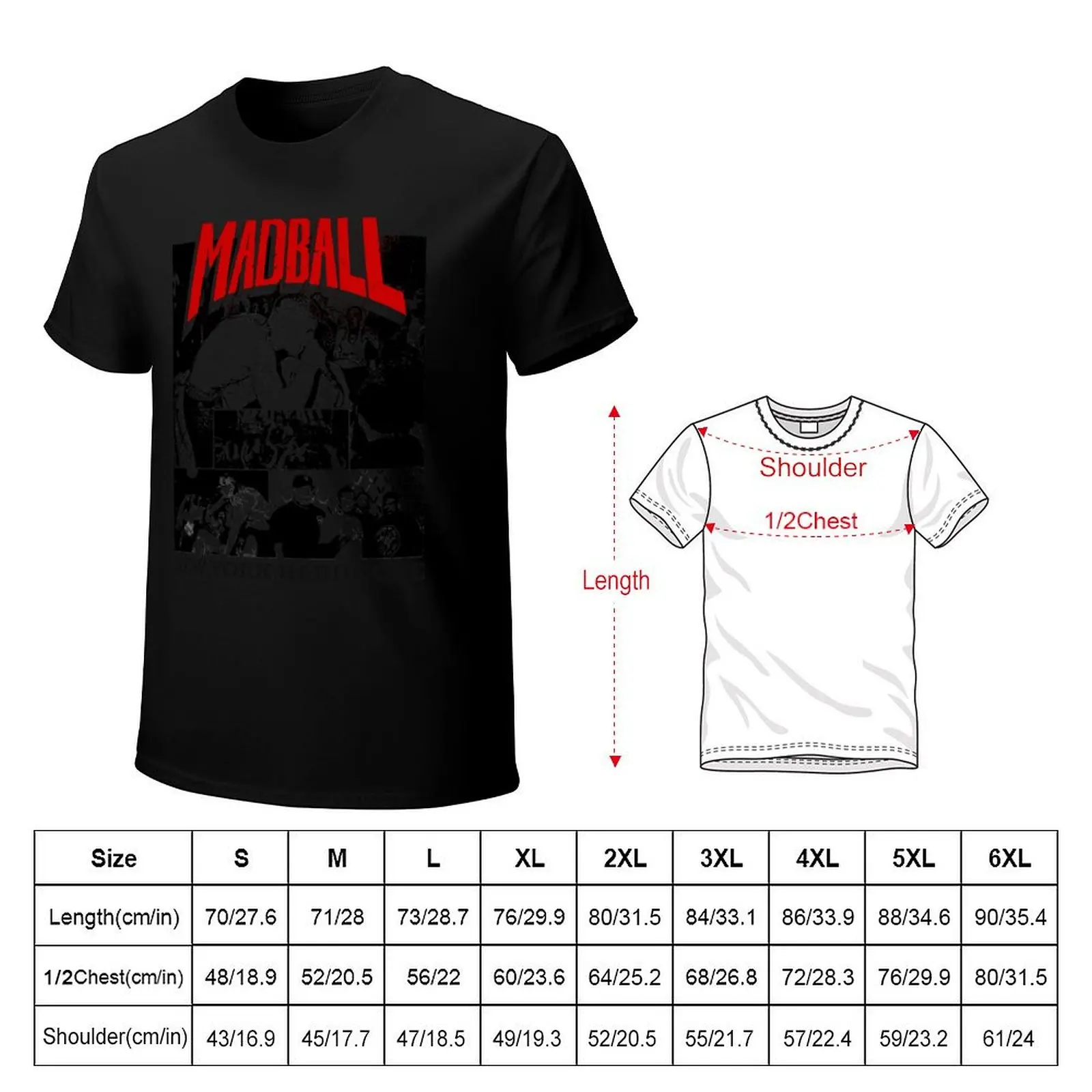 Фото Футболка Day Gift Madball Cool Funny для мужчин с винтажным принтом и круглым вырезом №2