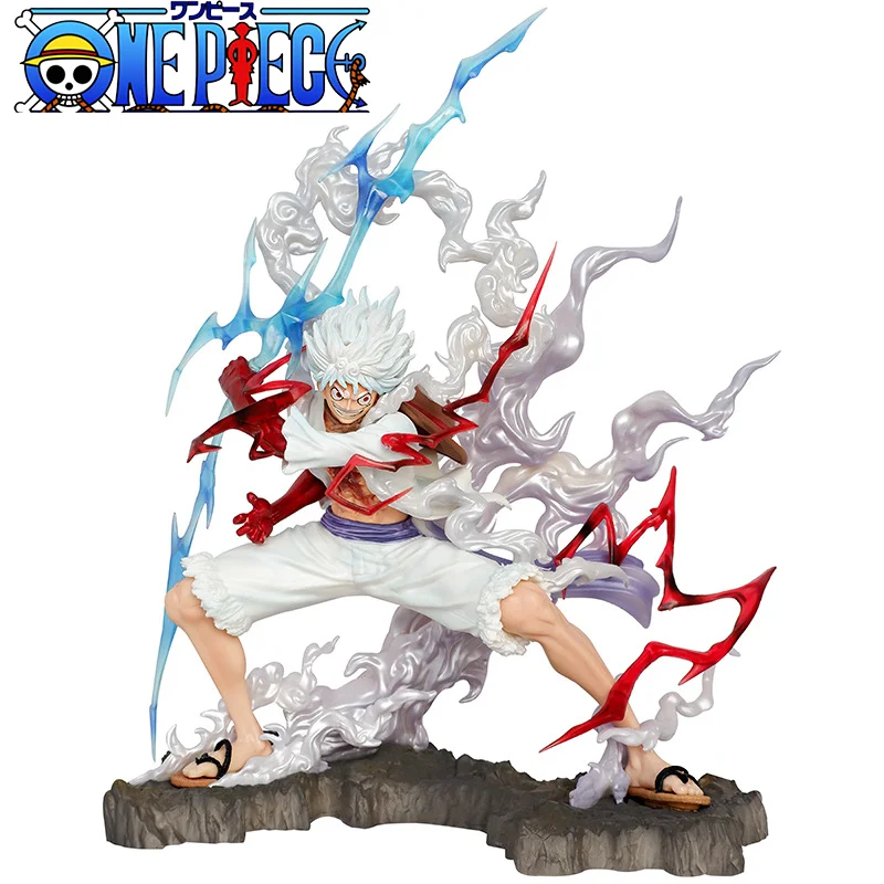 

28cm One Piece Luffy Anime Figure Pvc Sun God Nika Monkey D. Luffy Statue Doll Collectible Model Figurine Toys Pvc Figure Kawaii