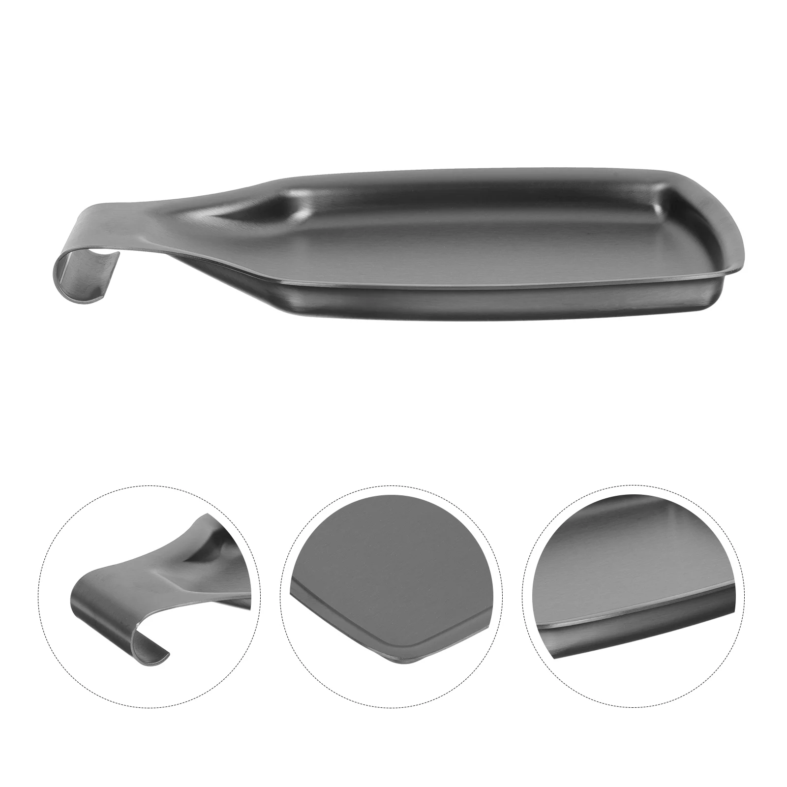 

Stainless Steel Spoon Rest Spatula Holder Household Soup Spoon Holder for Kitchen