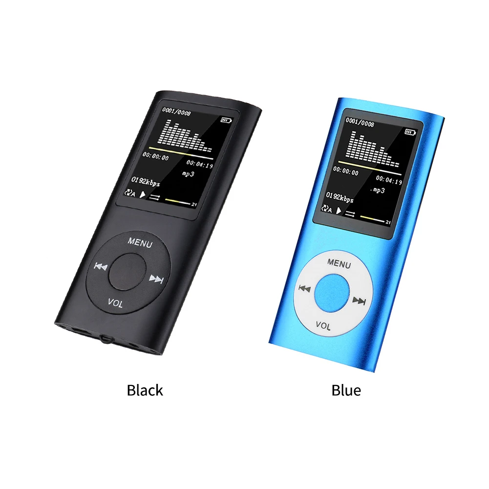 MP3 1 8 дюймовый ЖК-экран со встроенным микрофоном мини портативный металлический