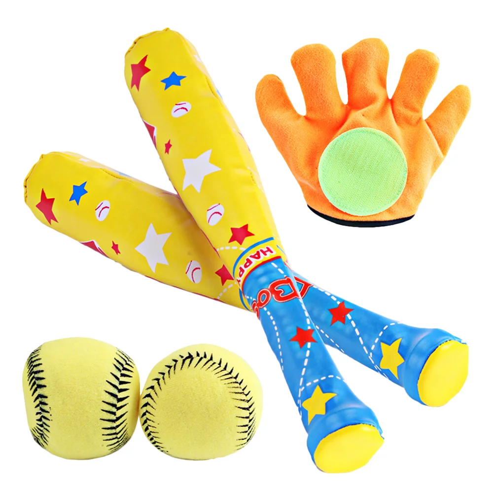 

1 Set Interactive Outdoor Baseball Sports Bat And Balls Catch for Kids