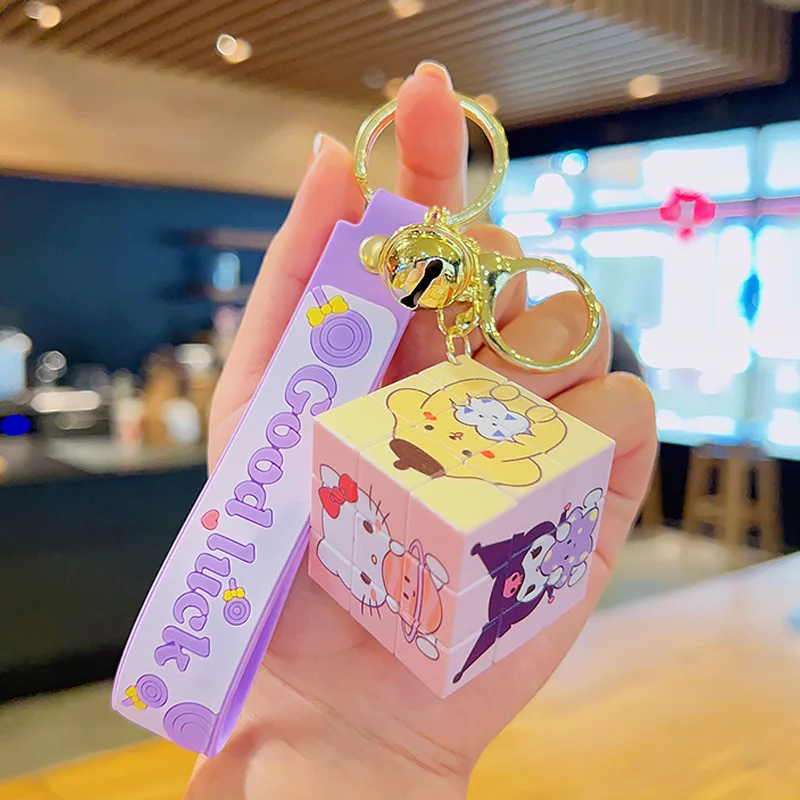 Брелок для ключей Sanrio мультяшный креативный Кубик Рубика оптовая продажа