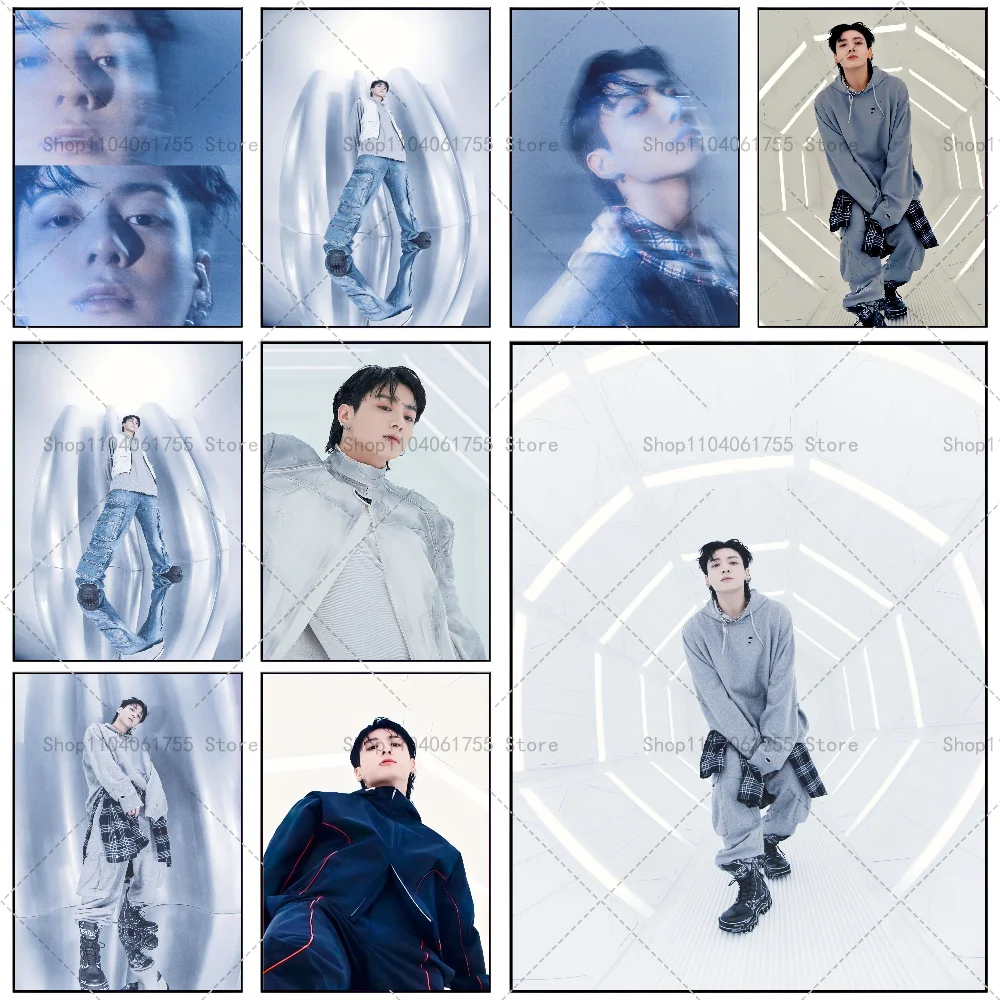 Современный стиль Pop Jungkook 3D певица плакат художественный настенный декор для