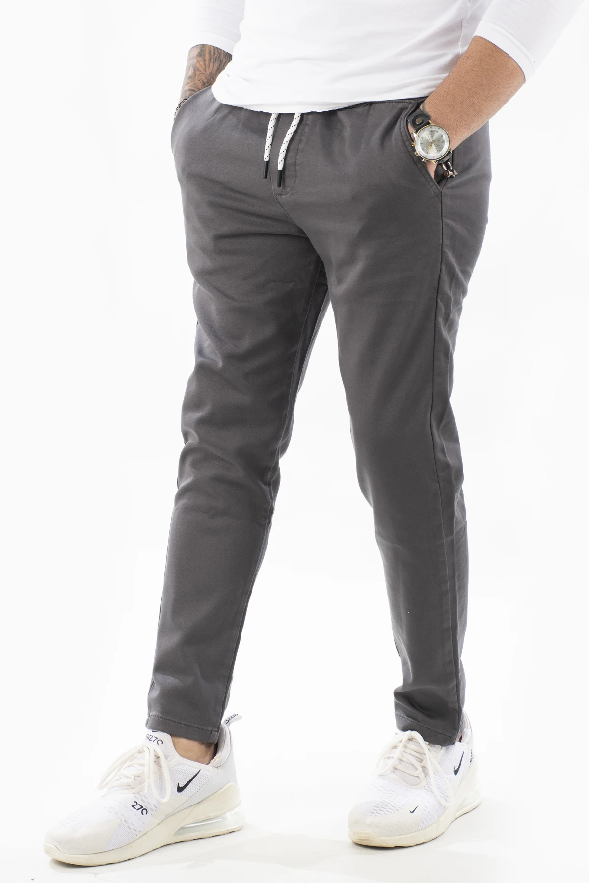 

DeepSEA Male Beli Lastiklli Laced Gabardine Pants 2100204