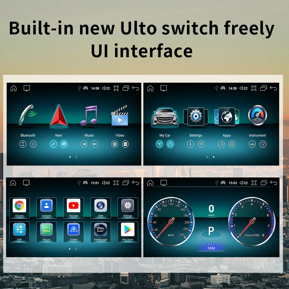 Автомобильный мультимедийный плеер Магнитола на Android 14 с GPS для Mercedes Ben M Class W166 ML250