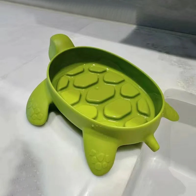 

Creative Turtle Shaped Bathroom Soap Holders Dish Drain PP No Skip Soap Box For Shower Washing Clothes