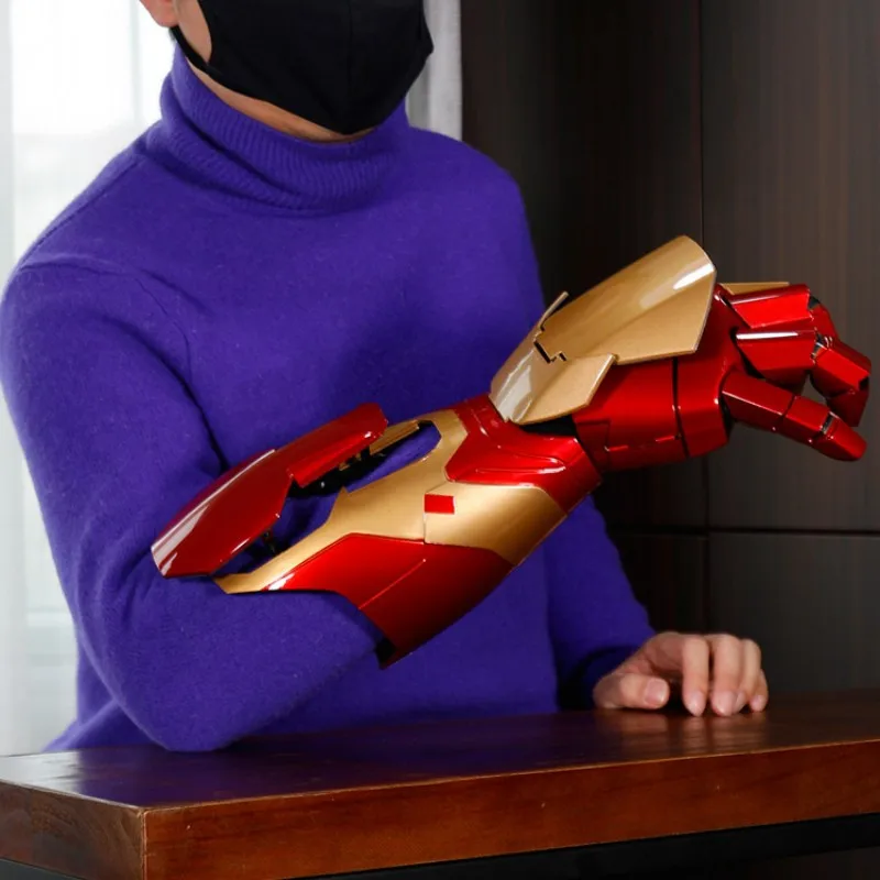 Man Glowing Arm Gloves Cosplay Performance Props Wearable Figure Toys Dolls Gifts