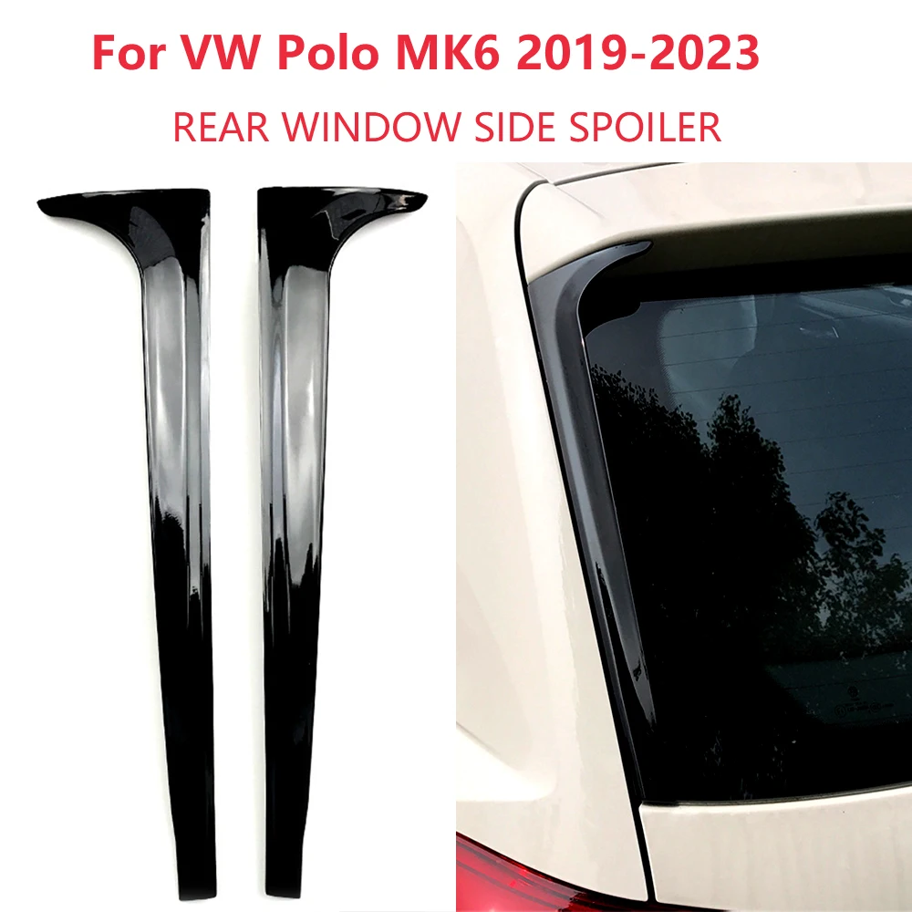 1 пара для VW Polo MK6 2019 2020 2021 2022 2023 автомобильный спойлер на заднее окно боковой