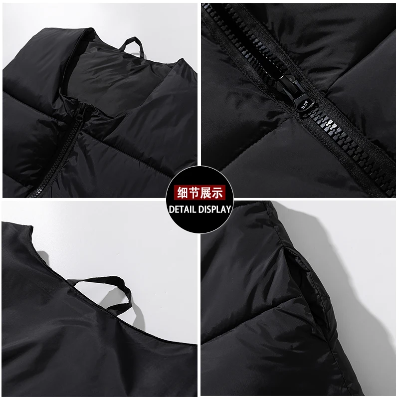 Mens Lightweight Puffer Vest for Winter Fashion Trends Warme Underwear Teenage Crop Bubble Coats Padded Sleeveless Puffer Jacket