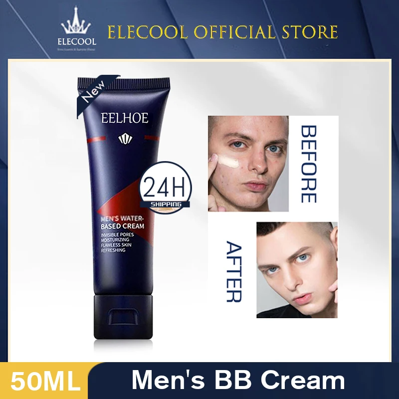 

BB-крем для лица для мужчин, корейский макияж, контроль жирности, мужской крем против морщин, Дневной отбеливающий, укрепляющий, увлажняющий