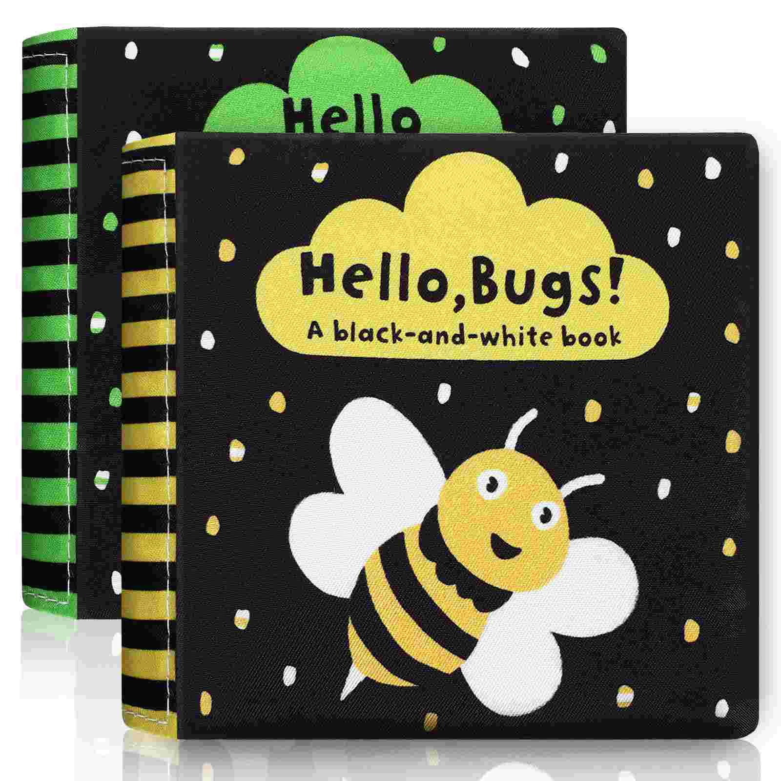 

2 Pcs Toys Newborns Fun Baby Books Animal Peach Skin Cloth Babies Learning Funny