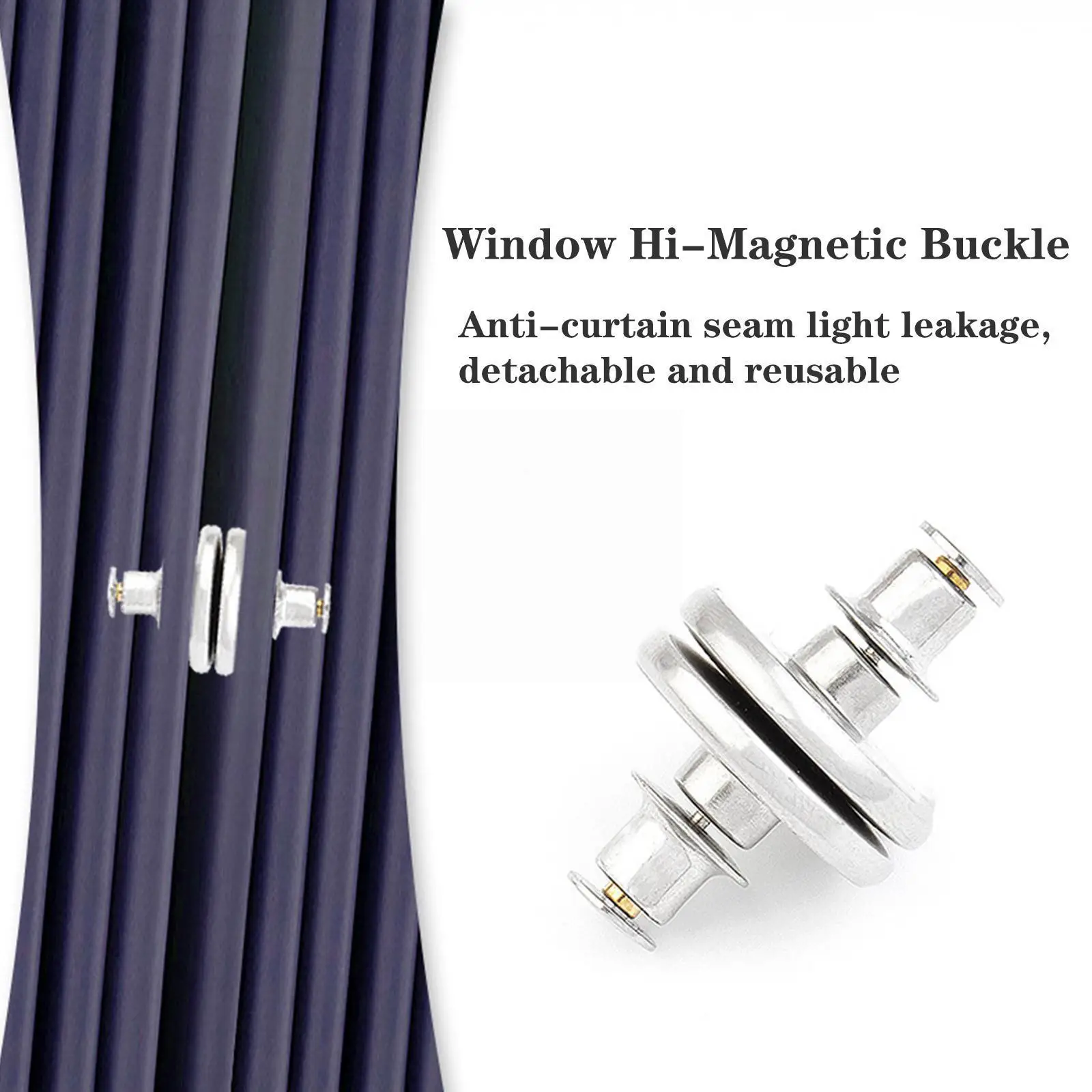 

Magnetic Curtain Clip Detachable Magnetic Button Room Holdback Buckle Craft Metal Decor Home Accessories Curtains C1c0