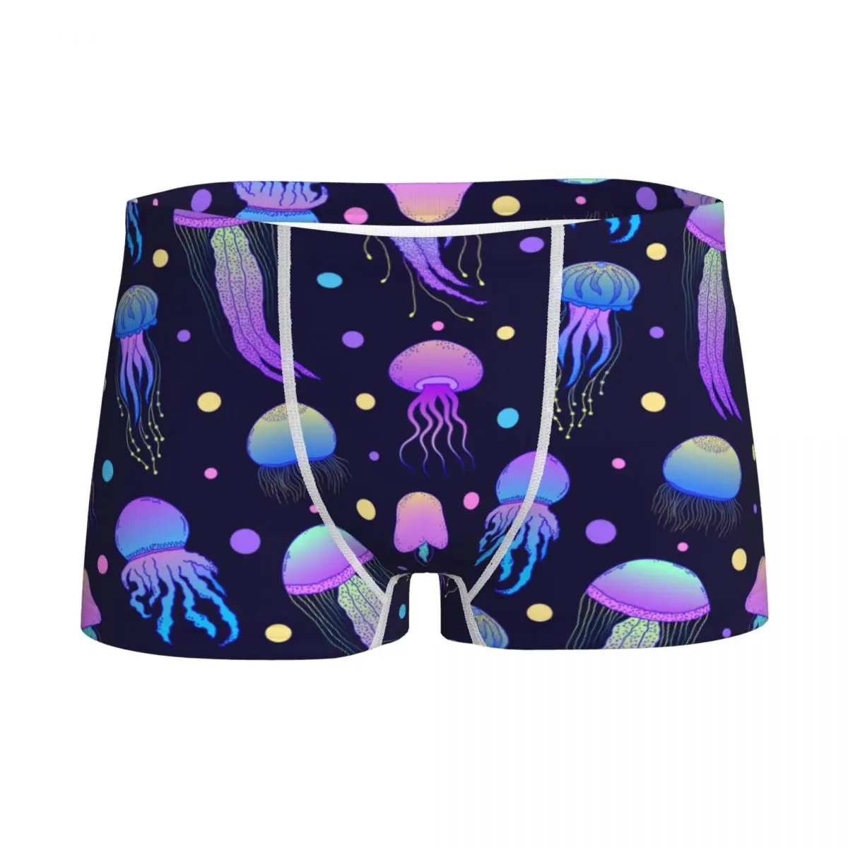 

Boys Magic Jellyfishes In Doodle Style Boxers Cotton Young Soft Underwear Psychedelic Children's Panties Teenage Underpants