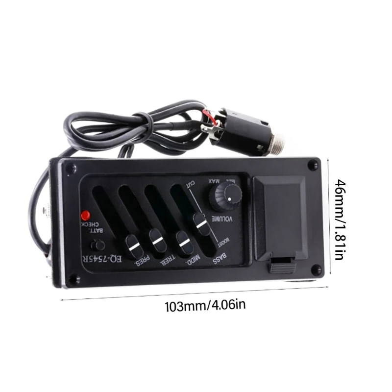 Гитарные звукосниматели пьезо-звукосниматель 4-полосный предусилитель