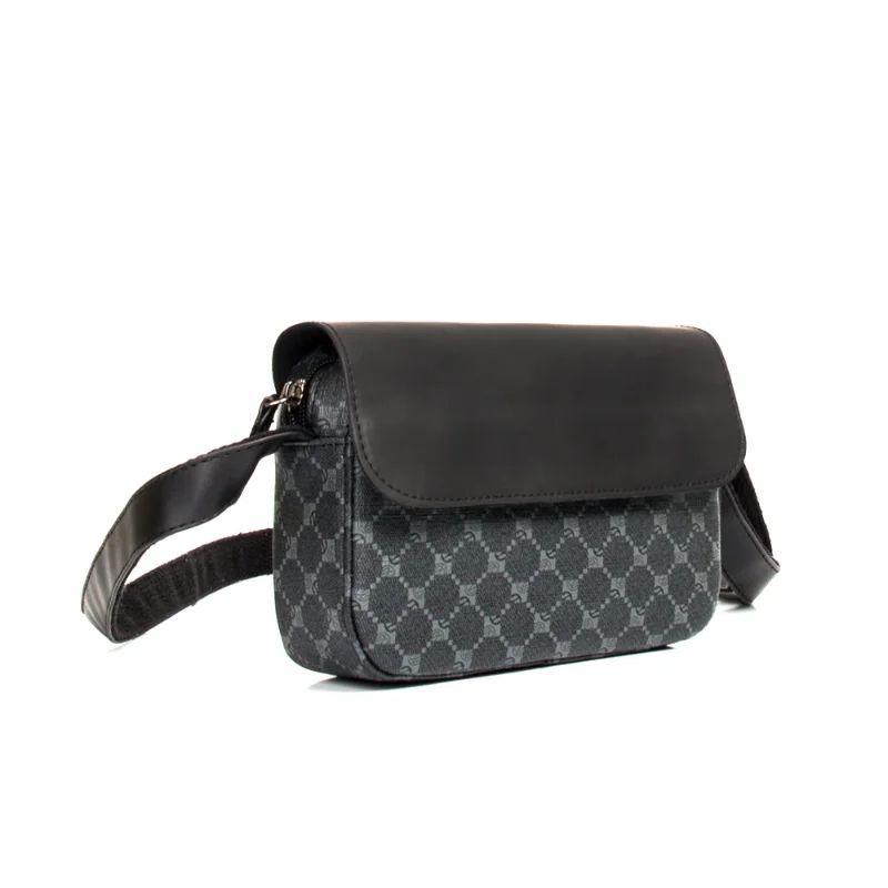 Men's Leather Shoulder Bag Crossbody Chest Pack for Men Japanese-style Design Solid Color сумка мужская Messenger Bag Purse Sac