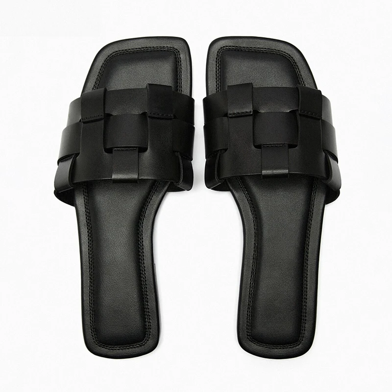 Сандалии женские плетеные простая уличная одежда модные мягкие удобные пляжные