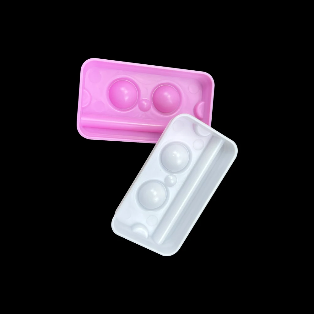 100 шт./пакет колодец для смешивания зубов склеивания композитные клейкие лотки 2