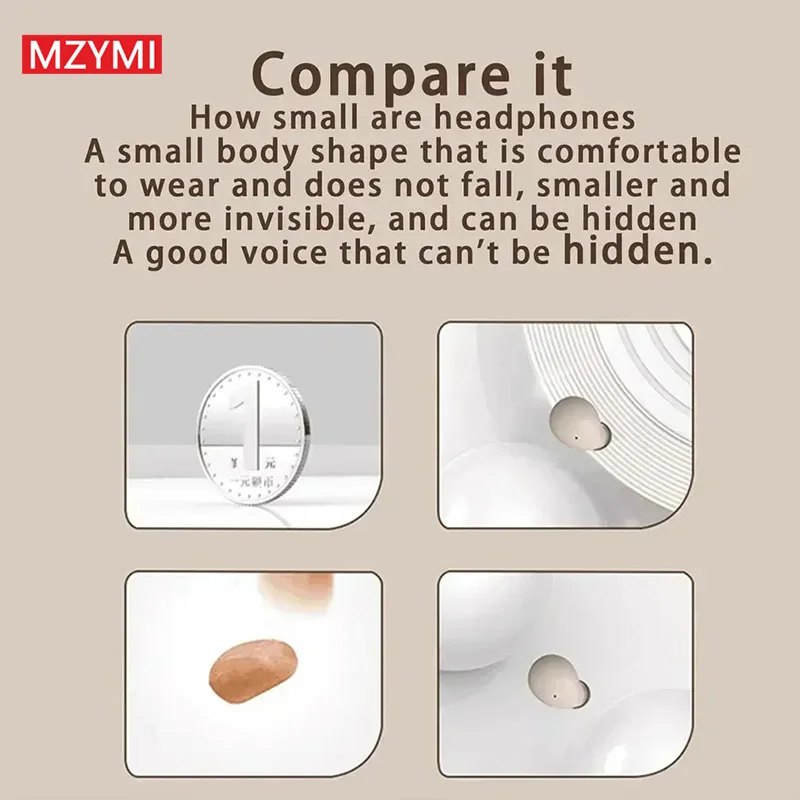 Беспроводные наушники-вкладыши MZYMI SK19 невидимые Hi-Fi наушники с поддержкой Bluetooth