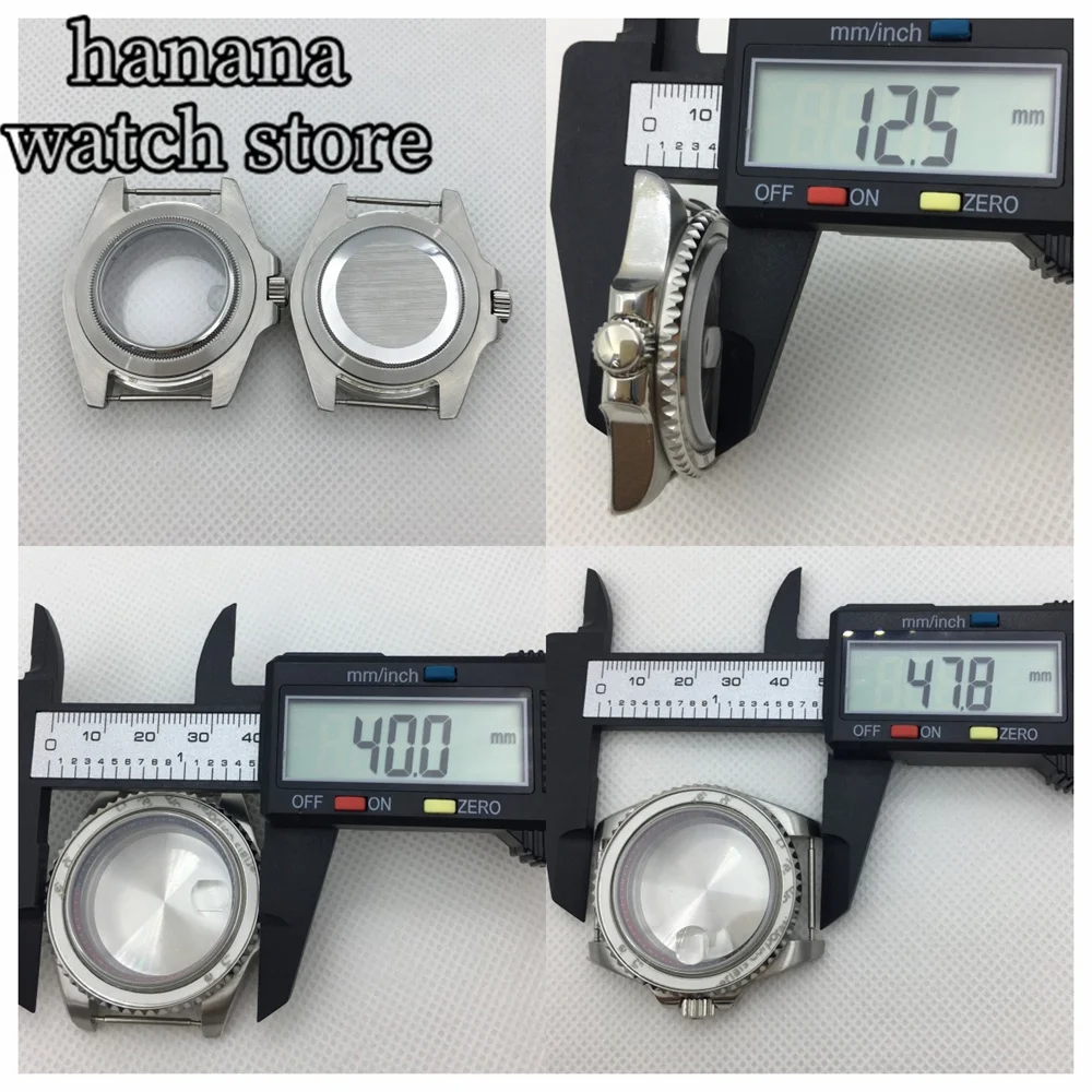 Кольцо BLIGER 40 мм серебристое Φ 120 с сапфировым стеклом черное синее белое зеленое