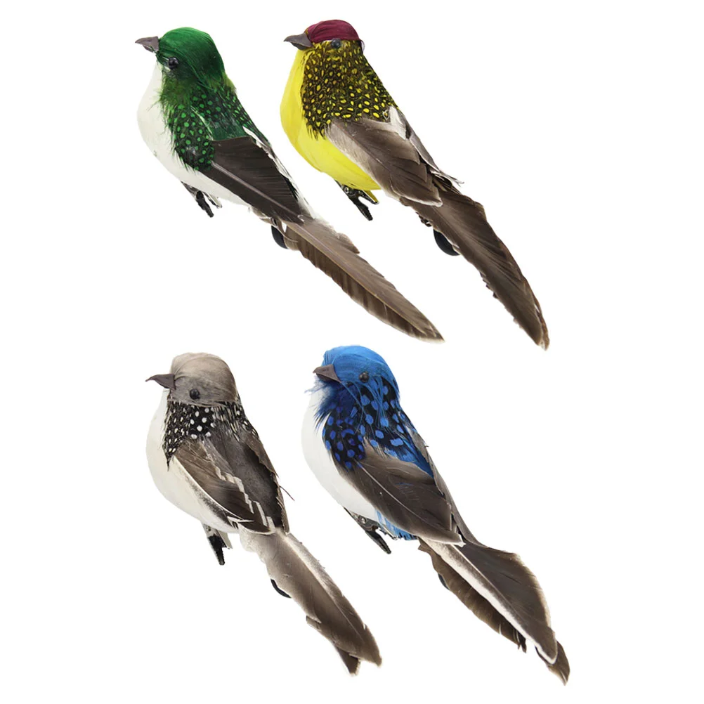 

Bird Birds Garden Fake Artificial Decor Feathered Lifelike Statue Ornaments Clip Figurestatues Decorative Simulation Outdoor