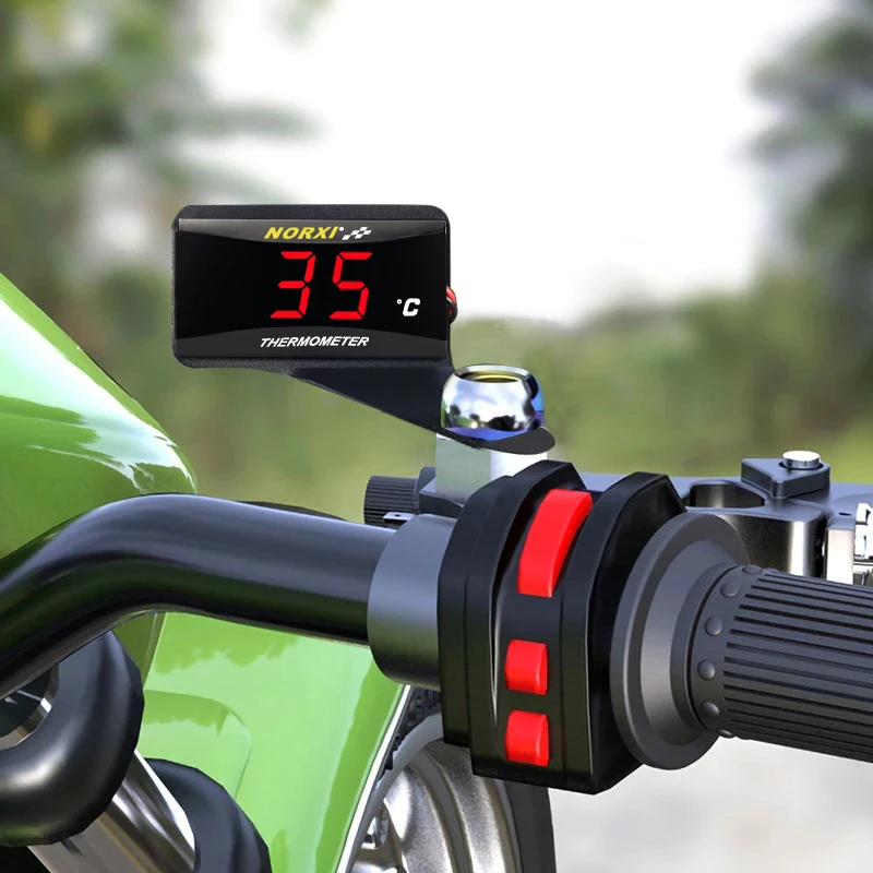 Фото Датчики температуры для VESPA GTS TMAX 530 500 NMAX PCX FORZA 350 XMAX 300 400 KOSO цифровой дисплей датчик мотоциклетный термометр №4