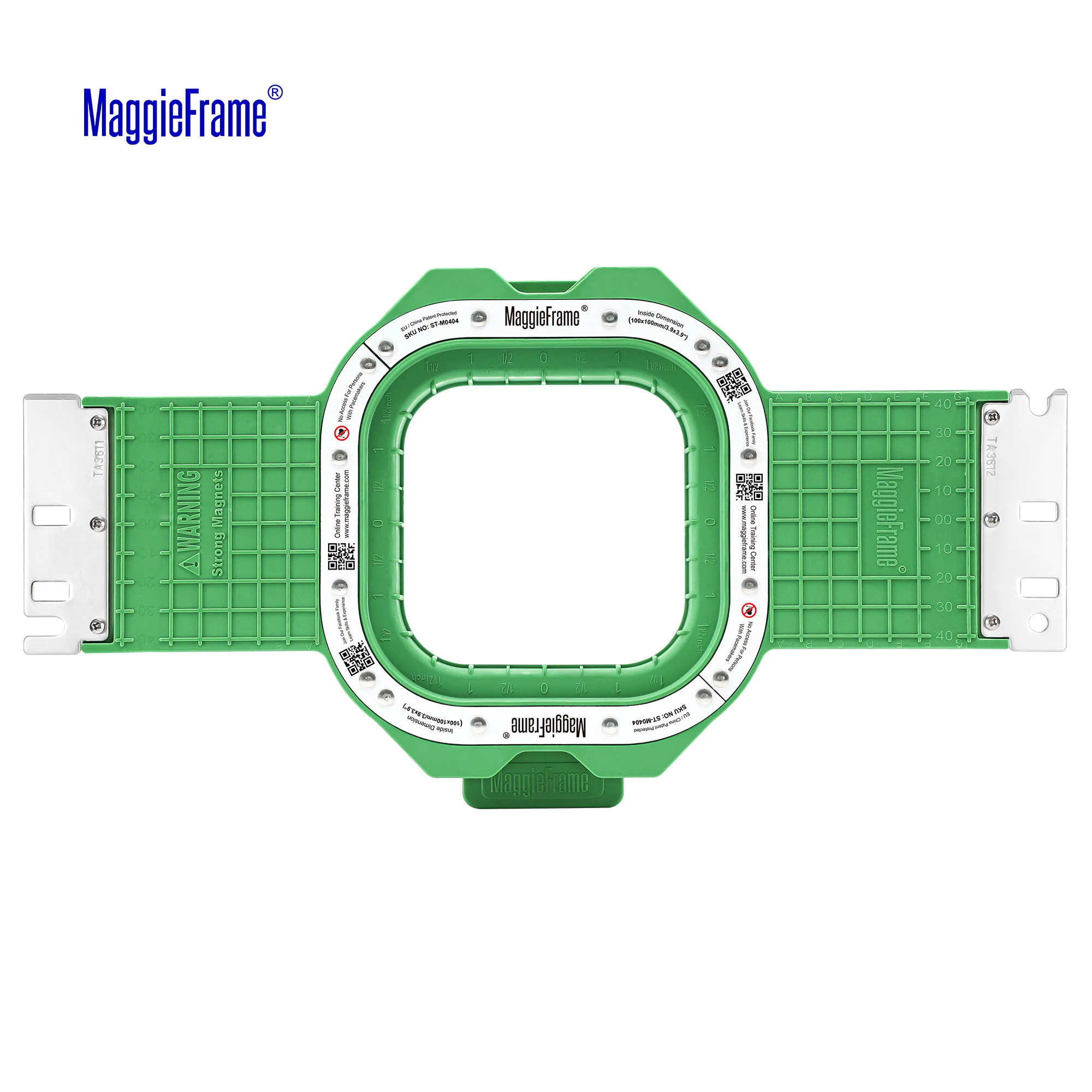 Фото Магнитное кольцо MaggieFrame 3,9 дюйма |   100x100 мм для вышивальной машины Ricoma Mighty Hoop Вышивальные пяльцы №2