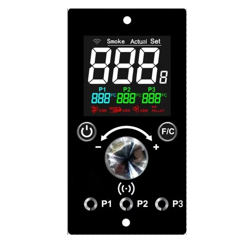 

Черный Wi-Fi ПИД Регулятор температуры гранулированного гриля