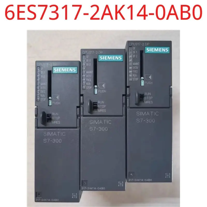 

used Siemens test ok real 6ES7317-2AK14-0AB0 SIMATIC S7-300, CPU 317-2 DP, Central processing unit with 1 MB work memory, 1st in