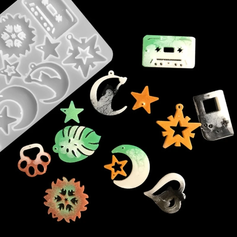 

Форма для брелока в нескольких стилях, искусственная форма для украшения сережек из эпоксидной смолы