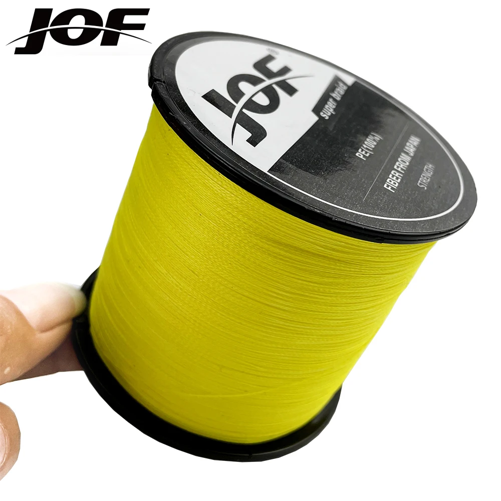 Рыболовная леска JOF X4 100% ПЭ плетеная лучшая многонитевая для ловли карпа 10-80