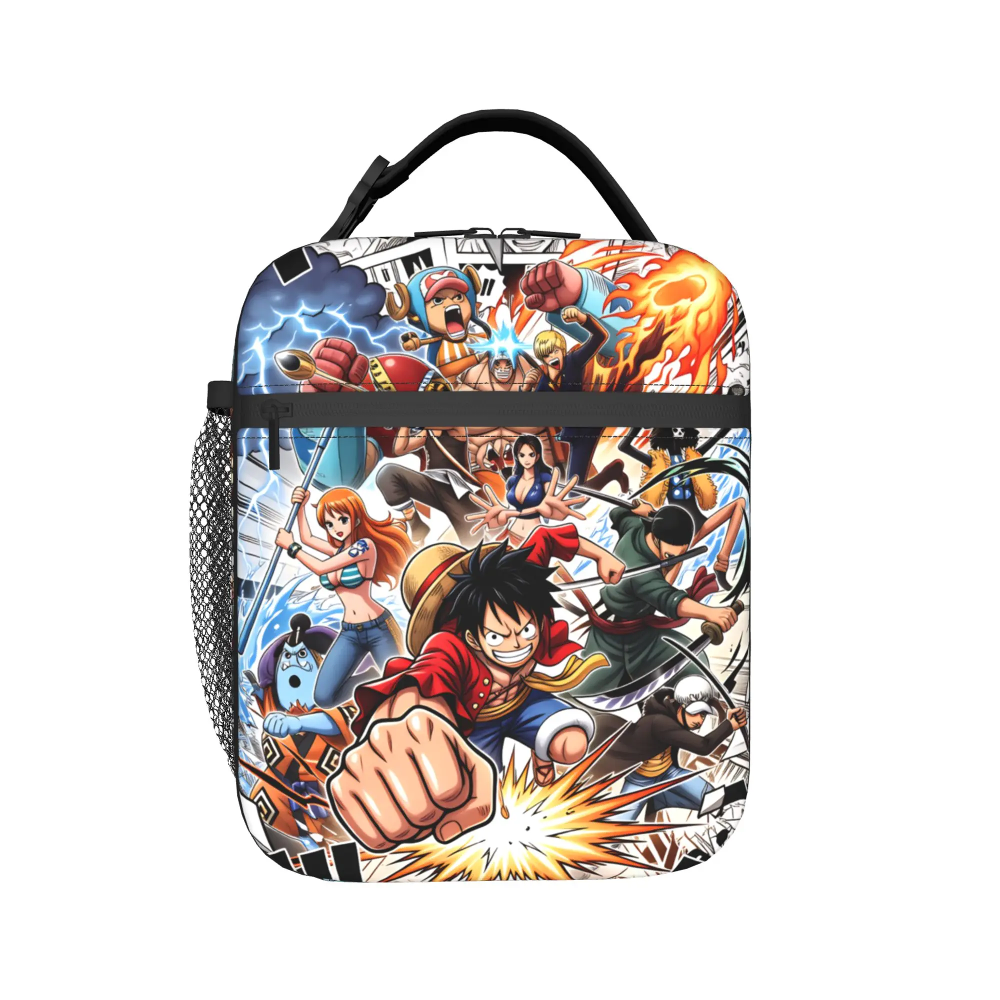 Фото Термосумка для обедов One Piece Luffy, многоразовая, для женщин, с изображением аниме, манги и фильмов, для пляжа, кемпинга, путешествий №1