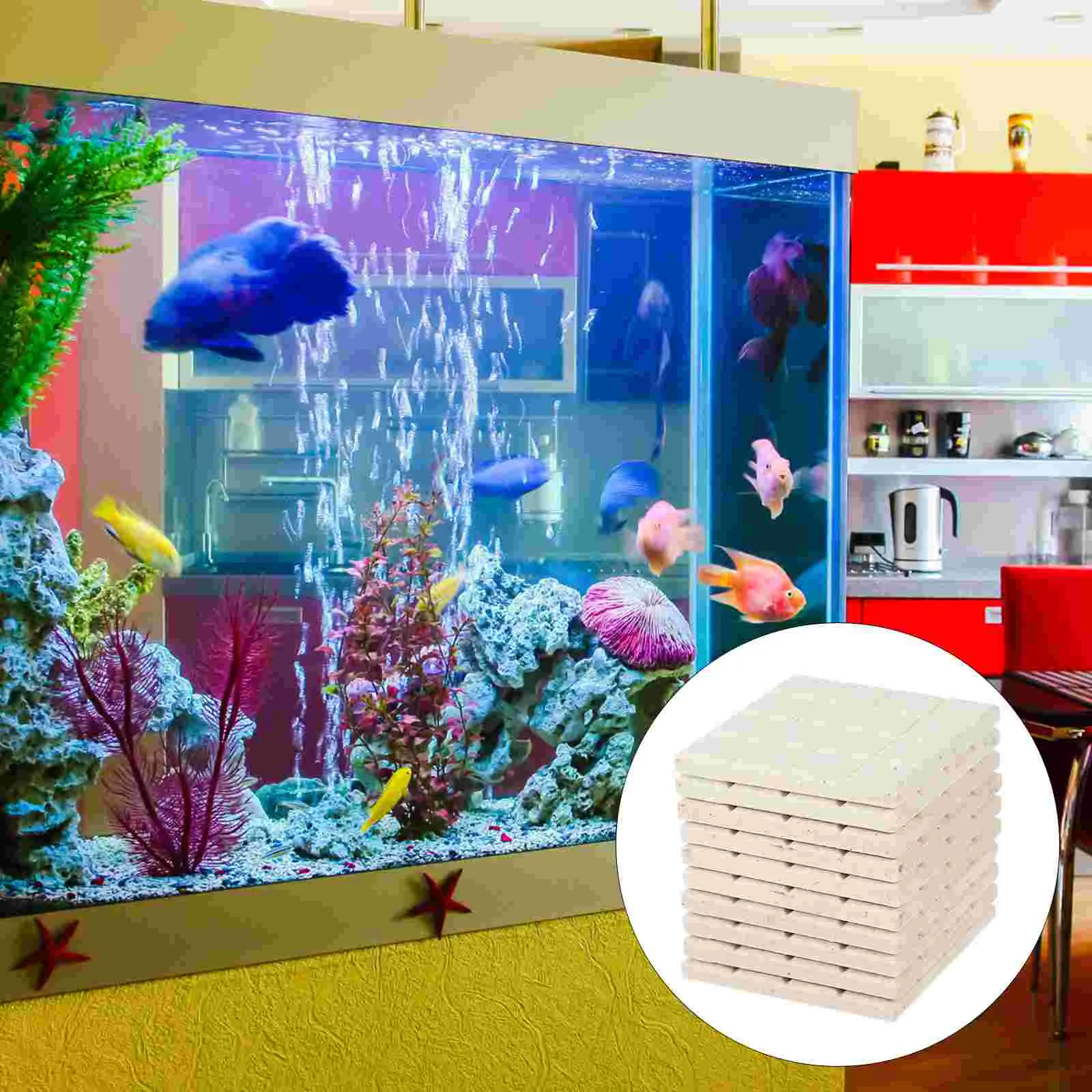

Ceramics Aquarium Coral Holder Fish Tank Supplies Coralline Base Accessory Breeding Bases