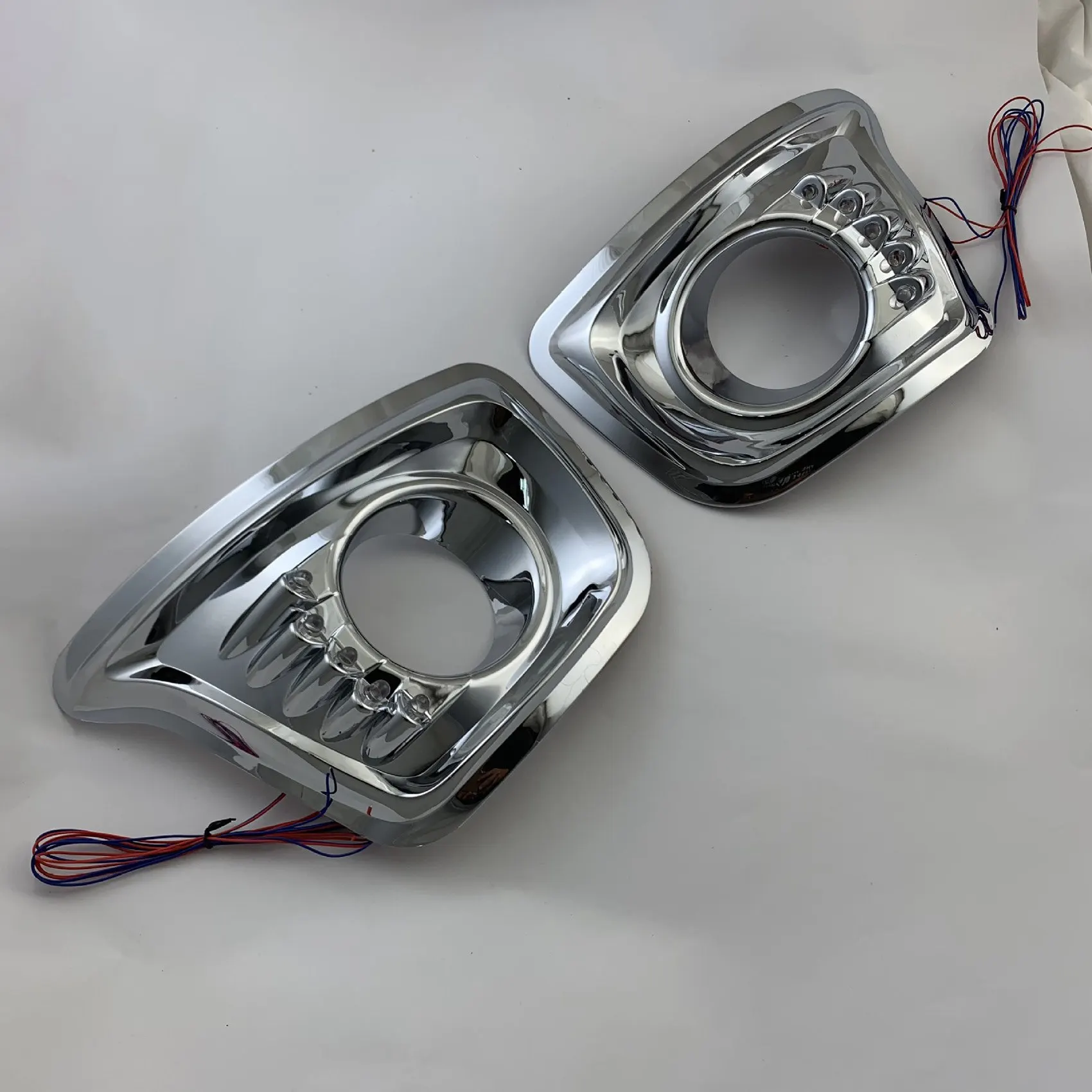 Хромированный передний бампер противотуманная лампа рамка Обложка отделка для