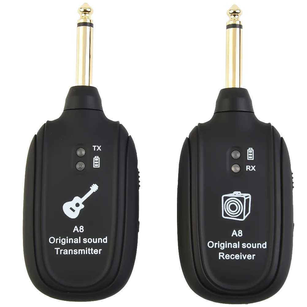 

Guitar Receiver Guitar Transmitter 20Hz-20KHz Frequency 30m Transmission Range UHF Original Sound Musical Instruments