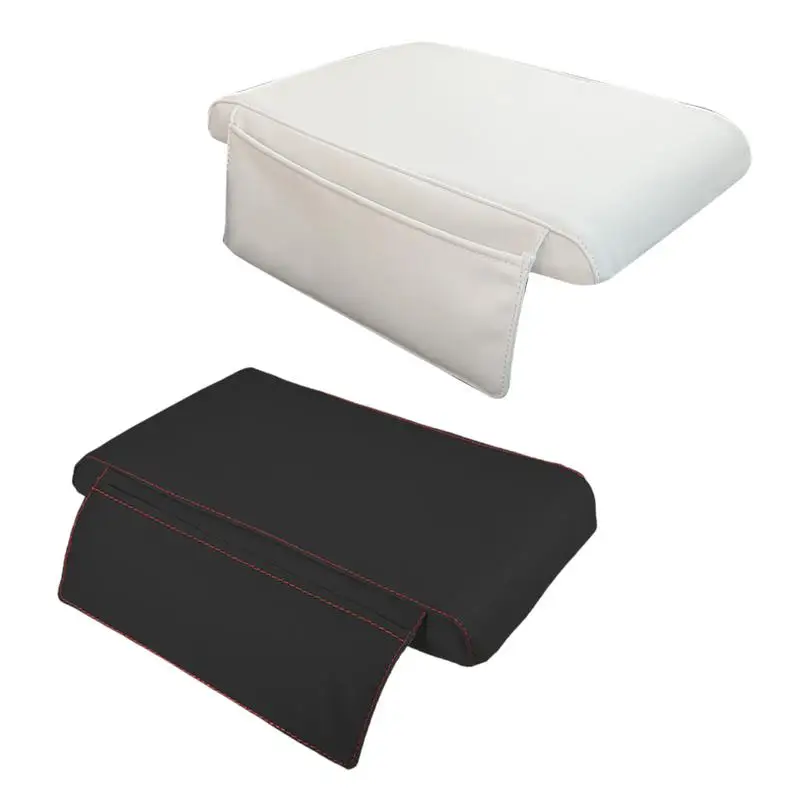 

Крышка автомобильной центральной консоли, коврик для подлокотника автомобиля с боковым карманом из пены с памятью, Автомобильный интерьер, увеличенная Подушка центральной консоли