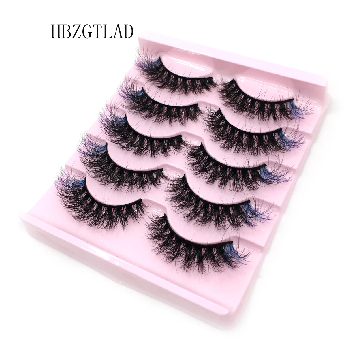 Новые 5 пар Красочные норковые ресницы натуральные накладные Искусственные