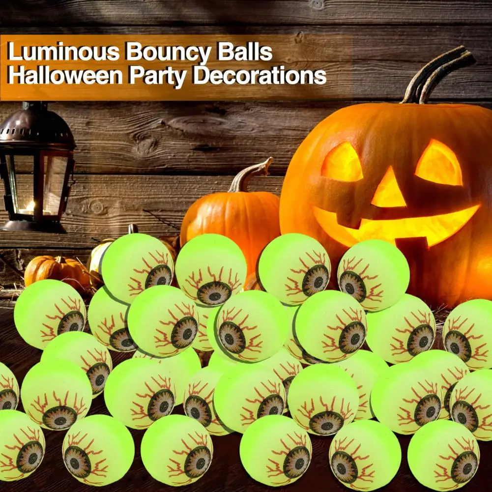 

10 шт. светящийся в темноте эластичный шар на Хэллоуин резиновый эластичный светящийся мяч для прыжков детские спортивные игры игрушки на Хэллоуин подарки