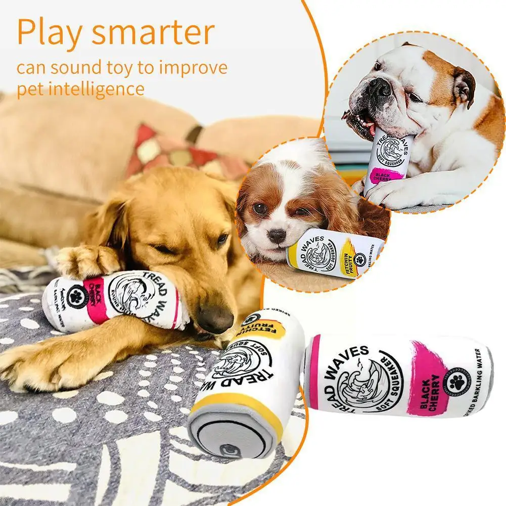 

2023 милая мягкая плюшевая пищащая собака, игрушки для домашних животных, игрушка-пищалка в виде бутылки, забавная лапа Y1a7