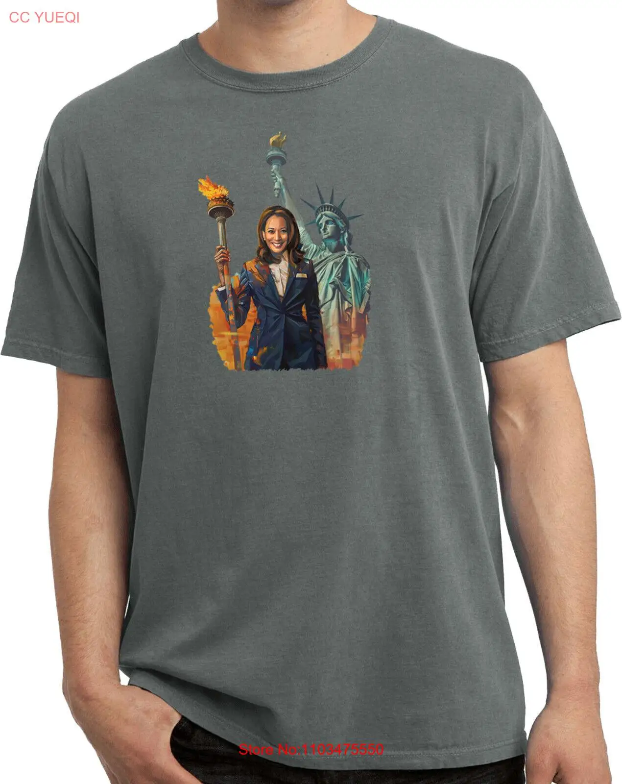 Футболка Kamala Liberty окрашенная пигментом