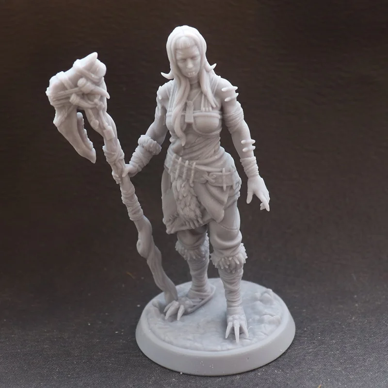 1/24 75 мм 1/18 100 модель из смолы KitsTribe Женская фигурка воина Неокрашенная без цвета