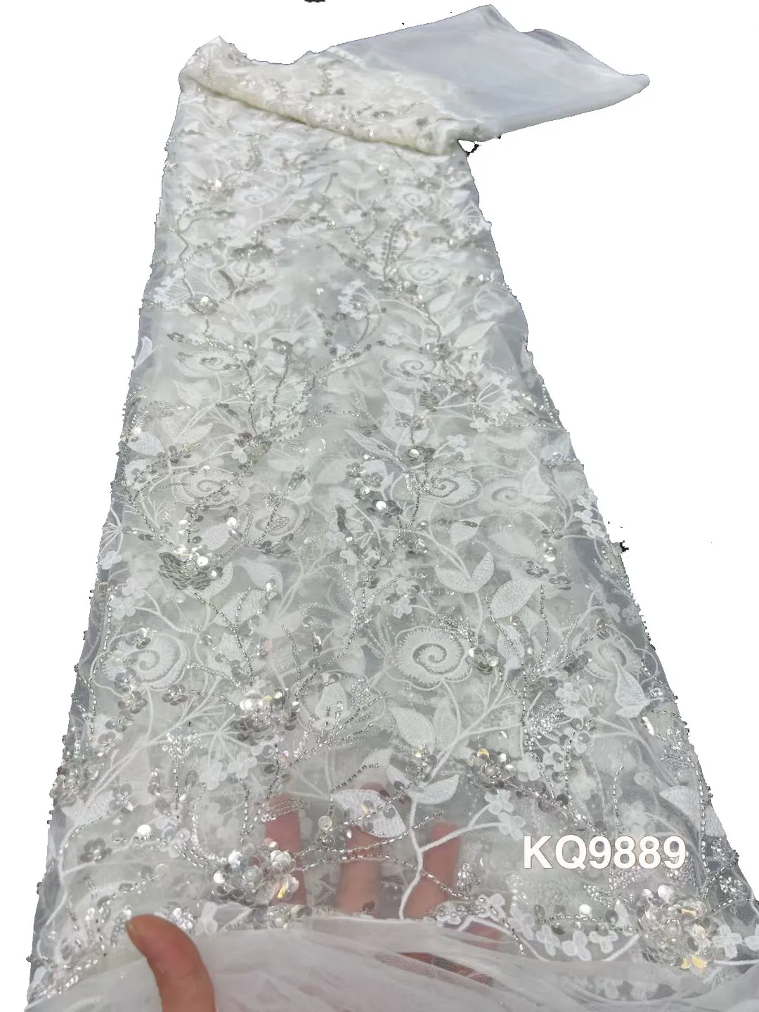 Отличная мода элегантные французские бусины с блестками тюлевое кружево супер