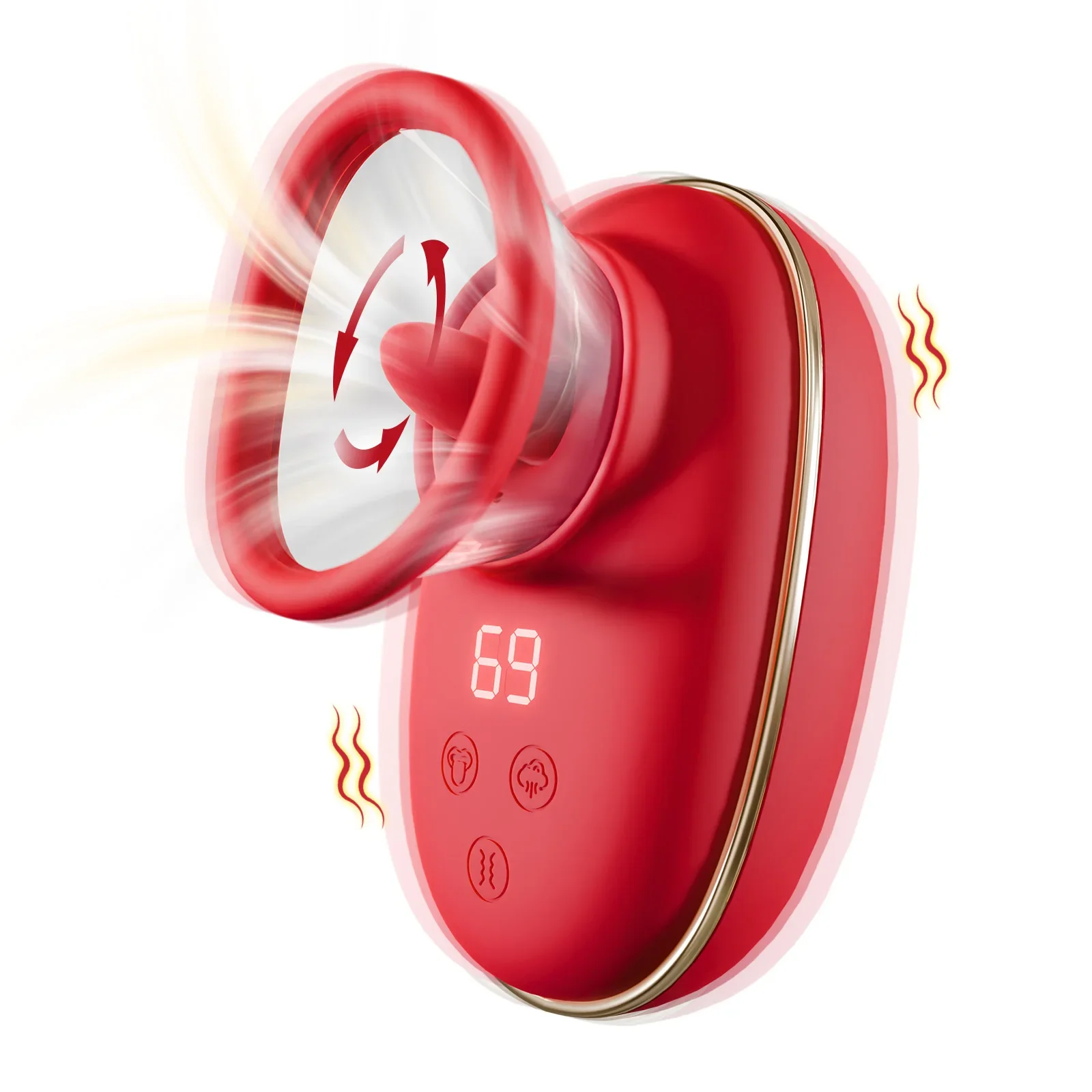 Клиторальный вибратор сосание и лизание языка секс-игрушка для женщин